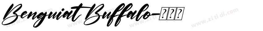 Benguiat Buffalo字体转换